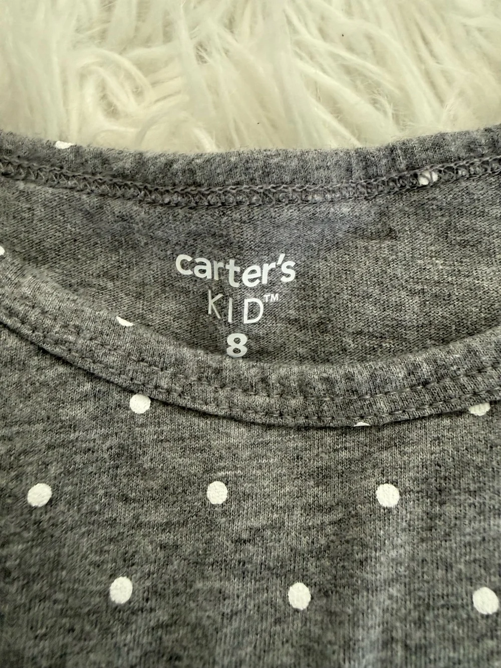 Carter's Polka Dot Knit Dresses in Coral, Gray & Fuchsia